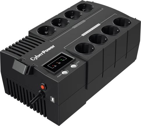 ИБП CyberPower BS650E NEW линейно-интерактивный 650ВА/390Вт, 4+4 евророзетки, USB/ UPS Line-Interactive CyberPower BS650E NEW 650VA/390W USB (4+4 EURO) фото 1