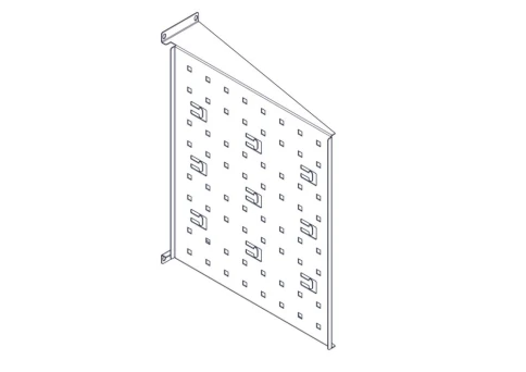 Фиксированная полка Systeme Electric, серия Uniprom, 2U, 450мм, до 15кг фото 4