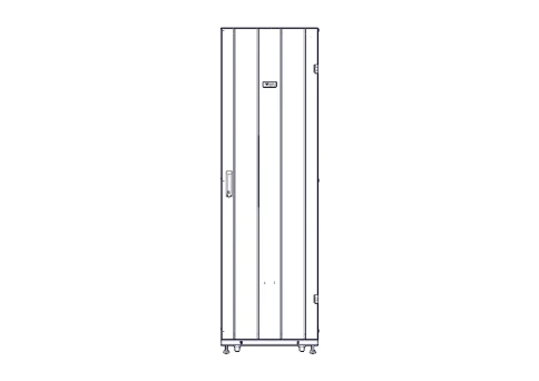 Шкаф Systeme Electric, серия Uniprom, 42U-600/1070, боковые панели 4шт, черный фото 9