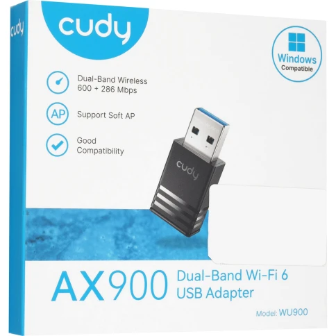Адаптер Wi-Fi/ AX900 Wi-Fi USB Adapter, 802.11ax/ac/a/b/g/n, 600Mbps at 5GHz + 286Mbps at 2.4GHz, USB 2.0,  Auto driver installation on Windows 7/10/11, Manual driver installation for other OS;Windows 7/10/11, Linux Kernel 3.10~6.8, UOS, Kylin OS V4 and V фото 4