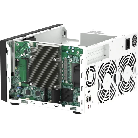 Сетевое хранилище без дисков/ ENTERPRISE QNAP TVS-h874-i7-32G QTS hero NAS, 8 x 3.5 "/ 2.5", 2 x M.2 NVMe, Intel Core i7 12-core (8P+4E) /20-thread 32 GB  DDR4 (2 x 16 GB) up to 64 GB ( 2 x 32 GB), 2x 2.5 GbE BASE-T, HDMI port фото 7