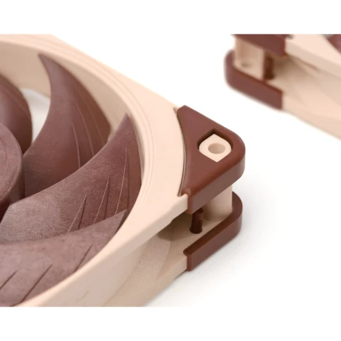 Кулер для корпуса/ Case Cooler Noctua NF-A12x25 PWM (120x120x25mm, 4-pin PWM, 60.09CFM, 22.6dBA, 2000RPM, Beige/Brown) фото 6