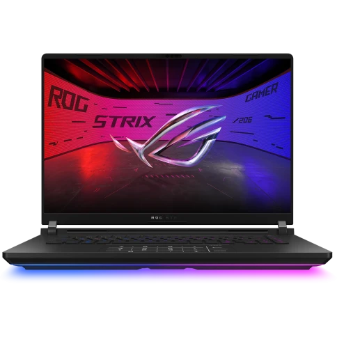 Ноутбук/ ASUS ROG Strix SCAR 16 G635LX-RW150 16"(2560x1600 miniLED (матовый, 240Hz, 3ms))/Intel Core Ultra 9 275HX(2.7Ghz)/65536Mb/1024PCISSDGb/noDVD/Ext:NVIDIA GeForce RTX 5090(24576Mb)/Cam/BT/WiFi/90WHr/war 1y/2.8kg/Off Black/DOS + NumberPad фото 1