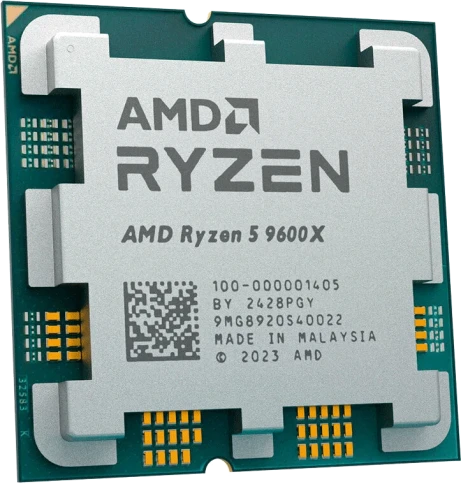 Процессор/ APU AM5 AMD Ryzen 5 9600X (Granite Ridge AM5, 6C/12T, 3.9/5.4GHz, 32MB, 65W, Radeon Graphics) OEM фото 1
