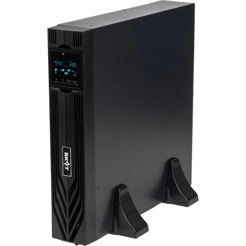 8769 Источник бесперебойного питания SKAT-UPS 2000-RACK-ON-4X9-E P3 2000ВА/2000 Вт, 2U, On-Line, синус, встр. АКБ 48В (4x9Ач), 8хC13, USB, RS232, RS485, параллельный порт, слот для карт (SNMP, реле), EPO, ШхГхВ 440х455х88, масса 22.7 кг фото 3