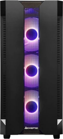 Корпус Chieftec Hunter черный ATX 4x120mm 4x140mm 2xUSB3.1 audio bott PSU [GS-01B-OP] фото 2