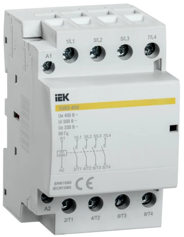 Контактор модульный КМ63-40М AC/DC IEK фото 1