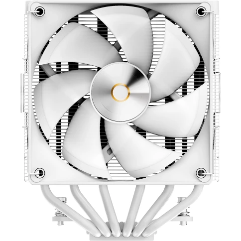 Кулер для процессора/ CPU Cooler Ocypus Delta A62 WH ARGB (260W, 4-pin PWM, 156mm, Al/Cu, 6x6mm, ARGB, 2x120mm, 73CFM, 29dBA, 2000RPM, S: 1851/1700/1200/115X, AM5/AM4, white) фото 3