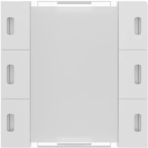 Donel Сенсорный кнопочный модуль KNX, 3 группы, 55 мм, встроенный датчик температуры, функции KNX: переключение, диммер, RGB и RGBW, шторы, сцена, отправка значения, сдвиговый регистр, множественная операция, режим задержки; 8 групповых событий, 8 логичес фото 1