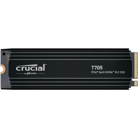 Твердотельный накопитель Crucial T705 1TB PCIe Gen5 NVMe M.2 SSD with heatsink CT1000T705SSD5 фото 2