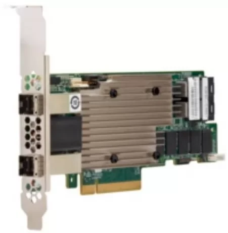 Контроллер/ MegaRAID SAS 9480-8i8e SGL (8-Port Int., 8-Port Ext., 12Gb/s SAS/SATA/PCIe (NVMe), PCIe 3.1, 4GB DDR4) фото 1