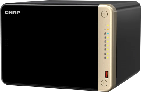 Сетевое хранилище без дисков/ SMB QNAP TS-664-8G NAS 6 HDD trays, 4-core Intel Celeron N5105/N5095 2.0-2.9 GHz, 8 GB RAM , 2x2.5 Gigabit Ethernet , 2xUSB 3.2 Gen 2 (10Gbps), 2xUSB 2.0 port, 1xHDMI, 2xM.2 PCIe Gen 3 x1 slots фото 5