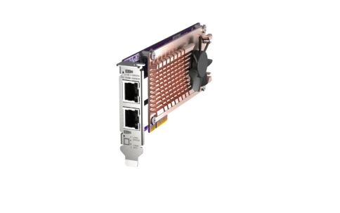 Плата расширения/ QNAP QM2-2P2G2T Expansion card 2 slots M.2 2280 NVMe. PCIe Gen3 x4 interface, 2x 2.5 GbE BASE-T. фото 3