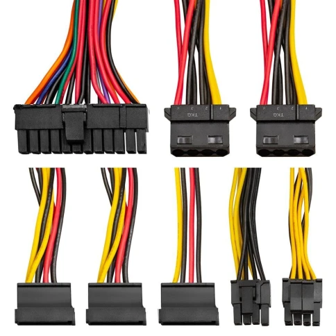 Блок питания Exegate TPS450 450W (TFX, 8cm fan, 24pin, (4+4)pin, PCI-E, 3xSATA, 2xIDE, black) фото 3