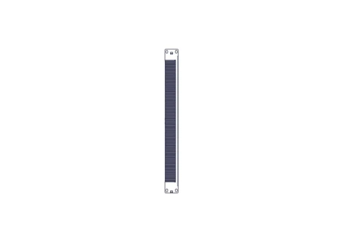 Longitudinal cable channel for cabinets of the Uniprom series, 1U, black фото 3