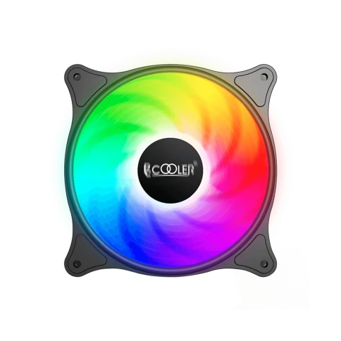 Кулер для корпуса/ Case Cooler PCCooler FX 120 ARGB BK (120x120x25mm, 4-pin PWM, ARGB, 52.79CFM, 33.2dBA, 2000RPM, Black) фото 1