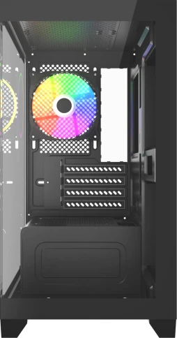 Корпус Accord ACC-350-02B черный без БП mATX 7x120mm 1xUSB2.0 1xUSB3.0 audio bott PSU фото 2