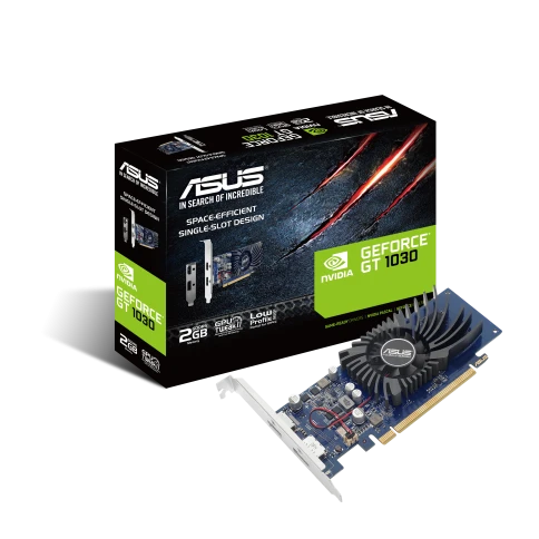 Видеокарта/ VGA ASUS NVIDIA GeForce GT 1030 2GB, GDDR5/64-bit, PCIe 3.0, 1xHDMI 2.0, 1xDP, 2-slot  90YV0AT2-M0NA00 фото 5