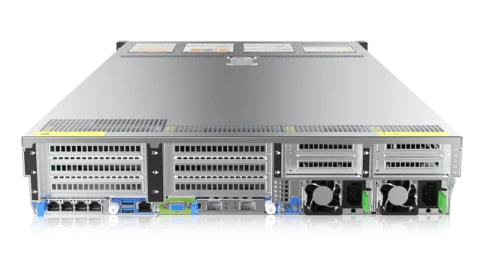 Серверная платформа/ Gooxi SL201-D12RE-G4 2u 12 bay platform with expander backplane, based on  Intel Gen 4th; 2x 2.5" rear SAS/SATA; 2x 2.5" rear NVMe; 2*350W TDP 2xPCIe 4.0x16; 4xPCIe 4.0x8; 2x1300W psu RAIL kits; EU power cables фото 2