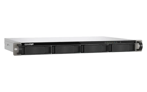 Сетевое хранилище/ channel QNAP Network RAID drive, 4 3.5"/2.5" compartments, 2 2.5 Gbps ports, ARM Cortex-A55 2.0GHz, 4 GB DDR4. фото 2