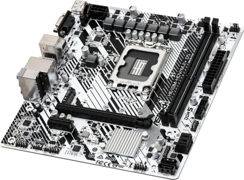 Материнская плата Asrock H610M-HDV/M.2+ D5 Soc-1700 Intel H610 2xDDR5 mATX AC`97 8ch(7.1) GbLAN+VGA+HDMI+DP [H610M-HDV/M.2+ D5] фото 3
