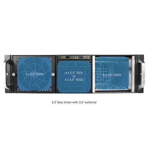 Серверный корпус YCC YRM-36514A0 — 3U, E-ATX, 10+4 HDD фото 5