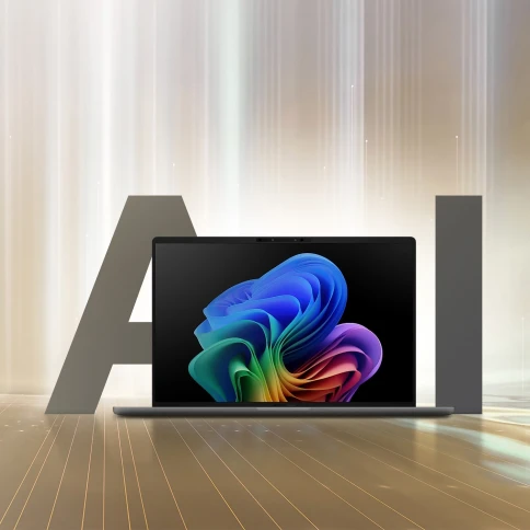 Ноутбук/ ASUS UX3407QA-QD267W 14"(1920x1200 OLED)/Qualcomm Snapdragon X X1-26-100(2.98Ghz)/16384Mb/512PCISSDGb/noDVD/Cam/BT/WiFi/70WHr/war 1y/0.98kg/Iceland Gray/Win11Home фото 3