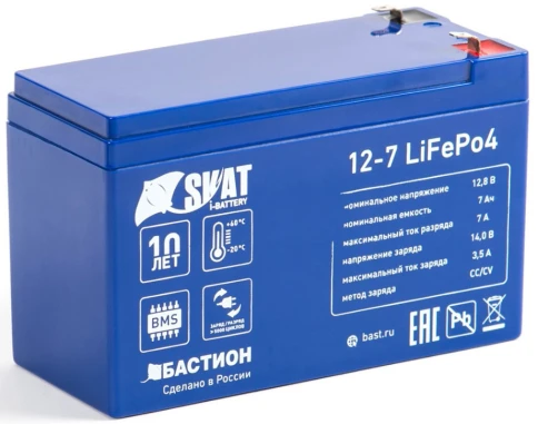 645 Skat i-Battery 12-7 LiFePo4, 12 В, 7 Ач фото 1