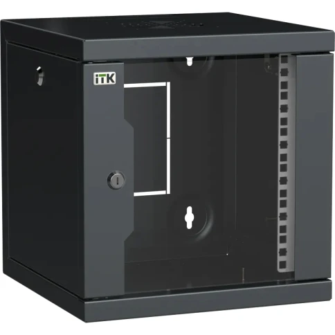 LINEA WS Шкаф 10" 9U 320х310мм дверь стекл. черн. фото 1