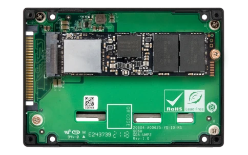 Адаптер/ QNAP QDA-UMP4 2.5" U.2 (SFF-8639) SSD adapter. 1 M.2 2280 PCIe NVMe SSD slot. PCIe Gen4 x4 interface фото 7