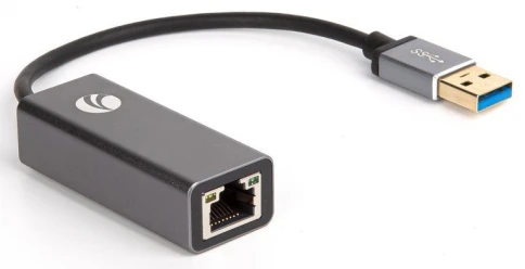 Кабель-переходник/ Кабель-переходник USB 3.0 (Am) --> LAN RJ-45 Ethernet 1000 Mbps, Aluminum Shell, VCOM <DU312M> фото 1