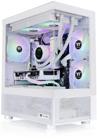 Корпус Thermaltake View 170 TG ARGB белый mATX 5x120mm 2x140mm 1x200mm 2xUSB3.0 audio bott PSU [CA-1Z4-00M6WN-00] фото 1