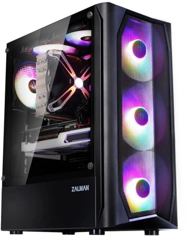 Корпус Zalman N4 REV.1 черный ATX 5x120mm 2x180mm 2xUSB2.0 1xUSB3.0 audio bott PSU [N4 REV.1 BLACK] фото 2