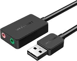 Внешняя звуковая карта Vention USB Черная, шт. фото 2