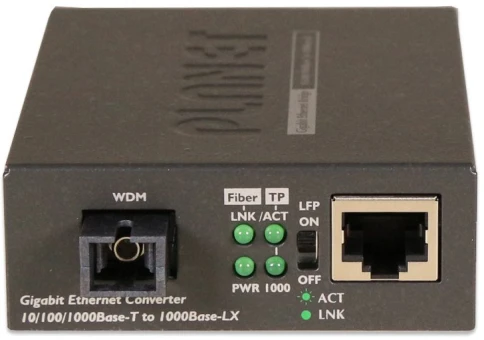 GT-806A60 медиа конвертер/ 10/100/1000Base-T to WDM Bi-directional Fiber Converter - 1310nm - 60KM фото 1