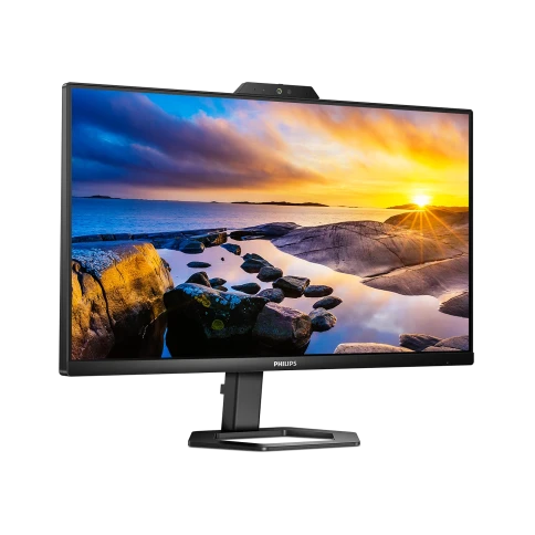 Монитор Philips 24E1N5300HE 23.8'', 1920x1080, IPS, 75hz, 80M:1, 300cd, 1ms, HDMI 1.4, DP 1.2, 4xUSB 3.2, Type-C 65W, Speakers, web-cam 5.0mpx, H. adj 130mm, pivot, VESA, 3Y, Black/ Philips 24E1N5300HE 23.8'', 1920x1080, IPS, 75hz, 80M фото 3