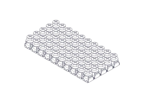 Mounting kit Systeme Electric, Uniprom series, M6 (screw, washer, snap nut), pack of 50 pcs. фото 9