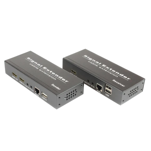 Комплект/ OSNOVO Комплект для передачи HDMI, USB, аудио, RS232 и ИК управления по сети Ethernet. Расстояние передачи "точка-точка" до 190м. Порты USB приемника предназначены только для подключения клавиатуры и мыши фото 1