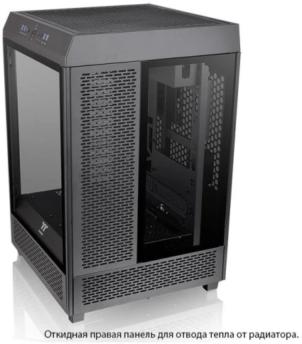 Корпус Thermaltake The Tower 500 черный ATX 11x120mm 5x140mm 4xUSB3.0 audio bott PSU [CA-1X1-00M1WN-00] фото 2