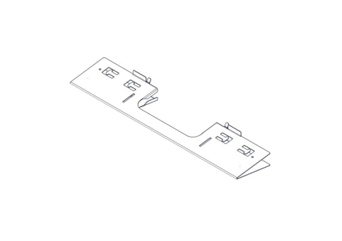 Divider with opening for laying Systeme Electric cables, on the roof of Uniprom Rack cabinets 600mm wide, 2 pcs. фото 7