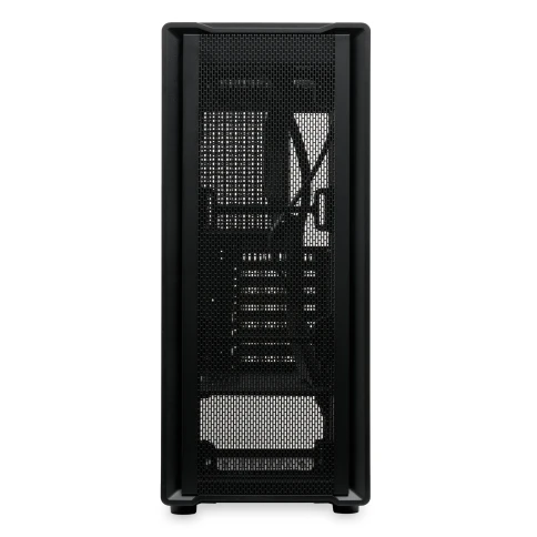 Корпус без блока питания/ Case HSPD M530, Mesh Mid Tower, Black, TG, 0.4 SPCC, no fans ATX, mATX, mITX 155/290/200mm 2x2.5", 2x3.5", 7xPCI 1xUSB-A 3.0, 2xUSB-A 1.0 335x193x445mm фото 3