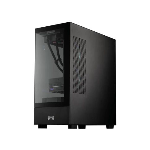Корпус без блока питания/ Case PCCooler C3 Q500 BK, Midi-Tower, TG, no fans, 1xUSB 3.0 + 1xUSB 2.0 + 1xUSB-C, ATX, mATX, mITX Black фото 4