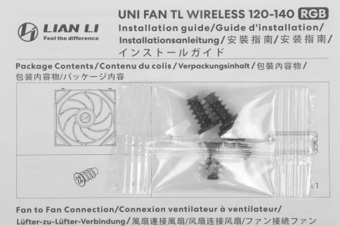 Вентилятор для корпуса Lian-Li Uni Fan TL Wireless 120 Reverse ARGB 120х124.5x28 черный 4-pin 34дБ (G99.12RTL1W1B.R0) Ret фото 11