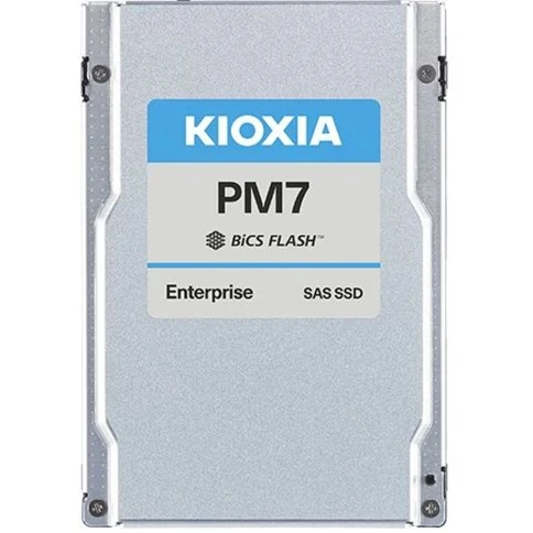 Серверный твердотельный накопитель/ KIOXIA SSD PM7-R, 1920GB, 2.5" 15mm, SAS 24G, TLC, R/W 4200/3400 MB/s, IOPs 720K/155K, TBW 3504, DWPD 1 (12 мес.) фото 1