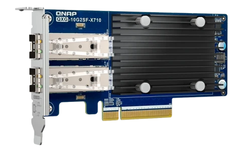 Сетевая карта/ QNAP QXG-10G2SF-X710 LAN Expansion Card, PCIe Gen3 x8, 2 x SFP+ ports (10Gbps/1Gbps) фото 4