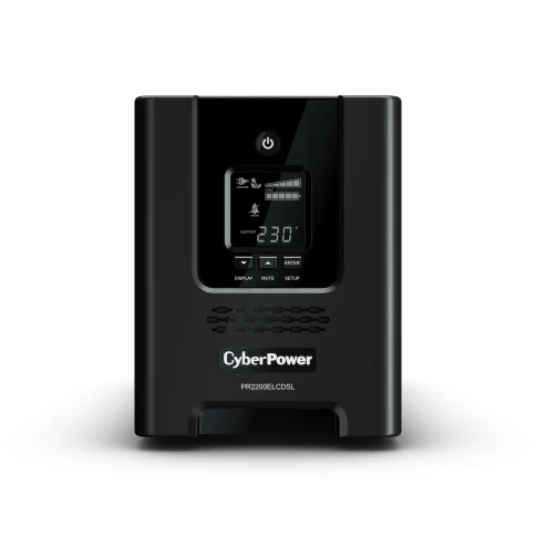 ИБП CyberPower PR2200ELCDSL, Line-Interactive, 2200VA/1980W, 8 IEC-320 С13, 1 IEC C19 розеток, USB&Serial, SNMPslot, LCD дисплей, Black, 0.5х0.6х0.3м., 28.4кг., замена для АРС SMC2000I, SMC2000I-RS и SMT2200I/ UPS Line-Interactive CyberPower PR2200ELC фото 4