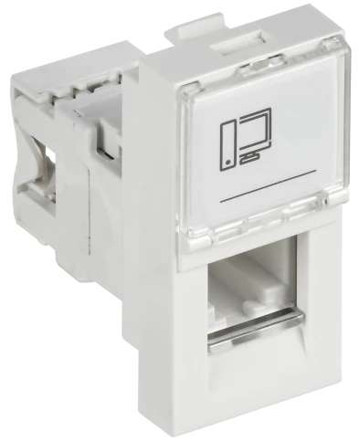 PRIMER РКИ-10-00-П-6 Розетка RJ45 кат.6 (1 мод.) бел. IEK фото 4