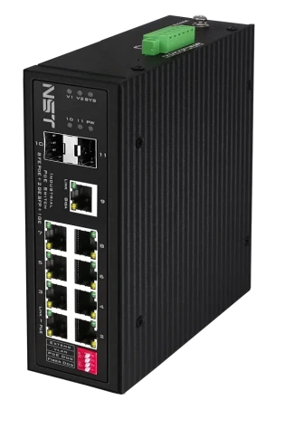 Промышленный PoE коммутатор Gigabit Ethernet/ Промышленный PoE коммутатор Fast Ethernet на 8 FE RJ45 PoE + 1 GE RJ45 + 2 GE SFP порта. Порты Ethernet: 8x10/100Base-T, 1x10/100/1000Base-T, 2x1000Base-X. Порты PoE: 1-2 - до 90W (IEEE 802.3af/at/bt),3-8 - до фото 3