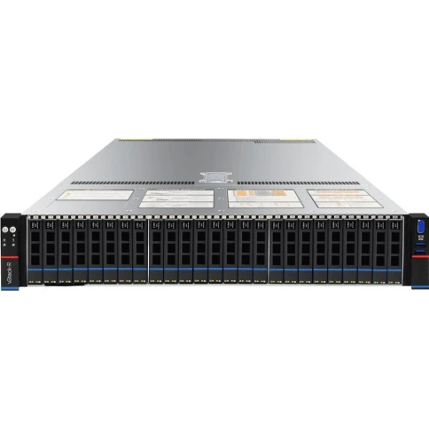 Серверная платформа/ Gooxi SL201-D24R-NV-G4 2u 24bay server with NVME bp,based on rapid sapphire, cooler 350W 2xPCIe 5.0x16; 4xPCIe 4.0x8 2x 2.5" rear SAS/SATA 2x 2.5" rear NVMe 1300W 1+1 EU power cables rail kit фото 1