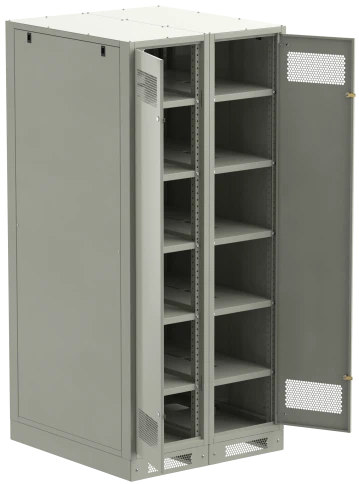ITK LINEA B Шкаф (пустой) 2000х900мм дверь двуст. мет. сер. фото 1